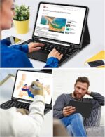💼 Keyboard Case for iPad Pro 13-inch (M4) | جراب كيبورد مغناطيسي بلو توث مع لوحة لمس وحامل قلم - الصورة 2