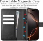⁦💼 Detachable Wallet Phone Case for iPhone 16 Pro Max⁩ - الصورة ⁦5⁩