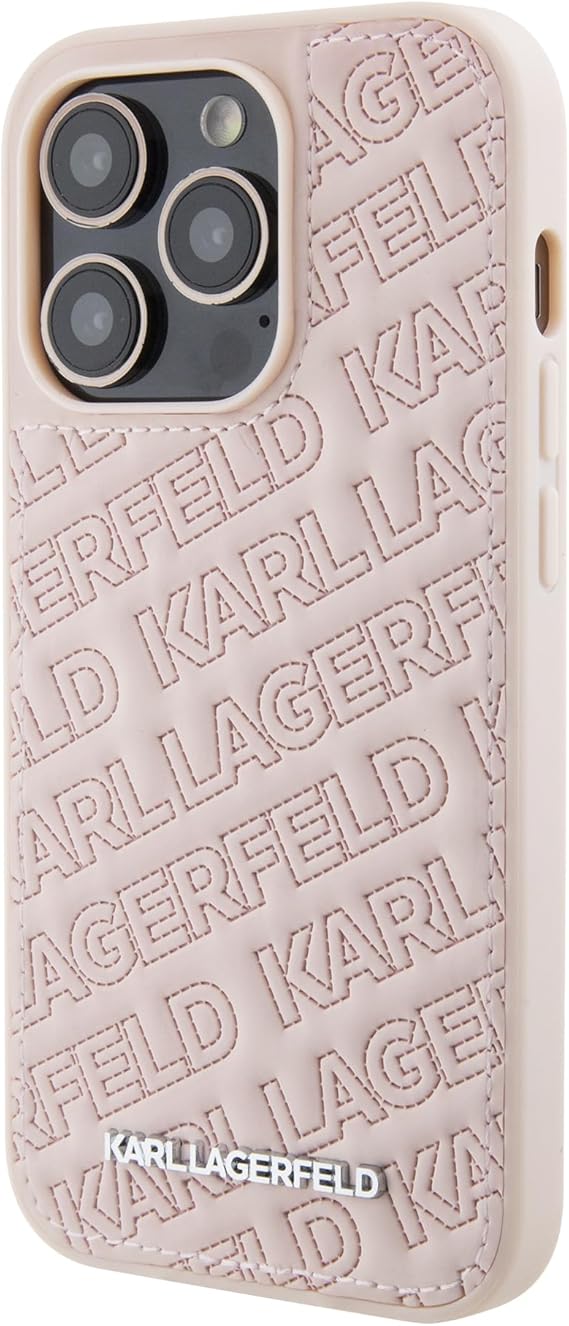 71V4vGWSDDL._AC_SX569_ 💎 Karl Lagerfeld Quilted Karl Pattern Hard Case for iPhone 16 Pro Max - الصورة 3