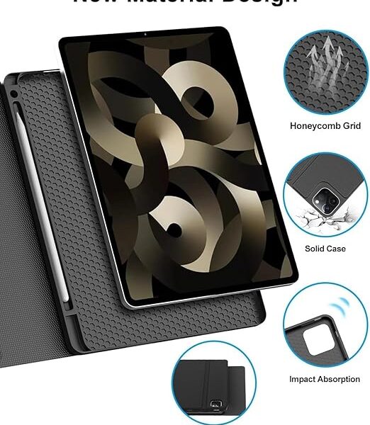 💼 Keyboard Case for iPad Pro 13-inch (M4) | جراب كيبورد مغناطيسي بلو توث مع لوحة لمس وحامل قلم