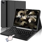 💼 Keyboard Case for iPad Pro 13-inch (M4) | جراب كيبورد مغناطيسي بلو توث مع لوحة لمس وحامل قلم - الصورة 4