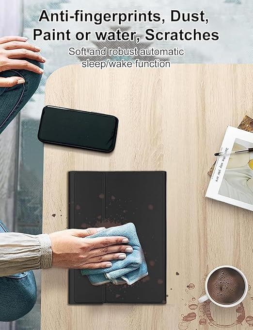 71lETHSGmBL._AC_SX522_ 💼 Keyboard Case for iPad Pro 13-inch (M4) | جراب كيبورد مغناطيسي بلو توث مع لوحة لمس وحامل قلم - الصورة 3