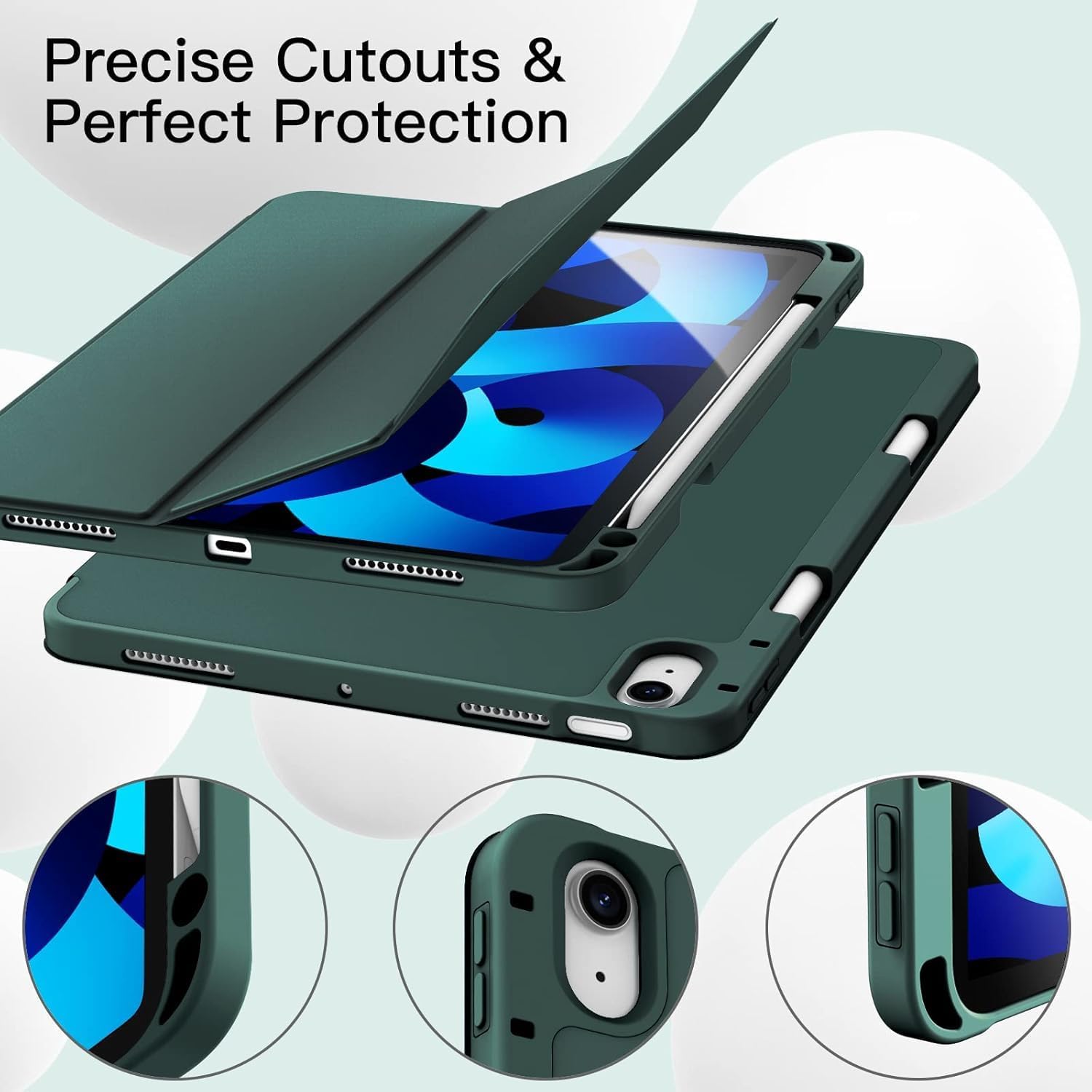 71qwYGkBZxL._AC_SL1500_ 💼 Case for iPad Air 11 Inch M2 (2024) | جراب حماية آيباد إير 11 بوصة مع حامل قلم وتصميم أنيق وخفيف - الصورة 2