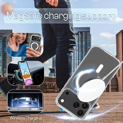 811svdifnWL._AC_SX425_ MagSafe Clear Silicone Case for iPhone 17 Pro Max | جراب شفاف سيليكون مغناطيسي لأيفون 17 برو ماكس - الصورة 4