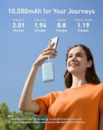 A1680 Power Bank 10000mAh Dual USB Fast Charging Portable Charger - الصورة 3