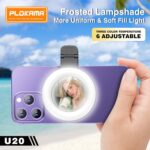 💡 Plokama U20 LED Fill Light – إضاءة قوية ومحمولة لتصوير احترافي بألوان متعددة ولمسة إبداعية - الصورة 5