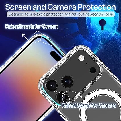 81bjAEcXNxL._AC_SX425_ MagSafe Clear Silicone Case for iPhone 17 Pro Max | جراب شفاف سيليكون مغناطيسي لأيفون 17 برو ماكس - الصورة 3