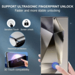 ⁦LITO Clear Screen Protector for Samsung Galaxy S24 Ultra | اسكرينة ليتو شفافة لهاتف سامسونج جالاكسي S24 ألترا⁩ - الصورة ⁦4⁩