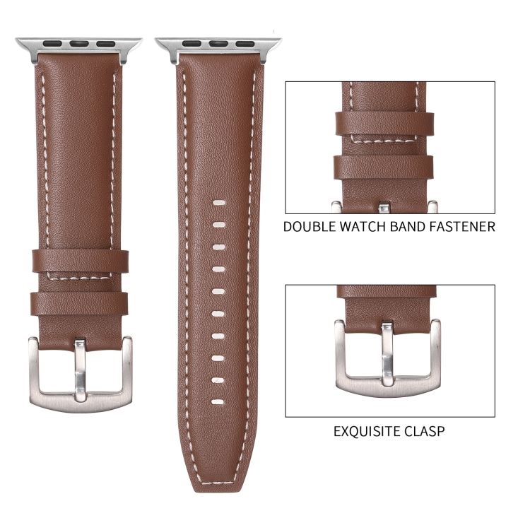 SYA0027000_B2 ⌚ Leather Strap 45mm – استيك جلد فاخر بتصميم أنيق ومريح للساعة الذكية - الصورة 3