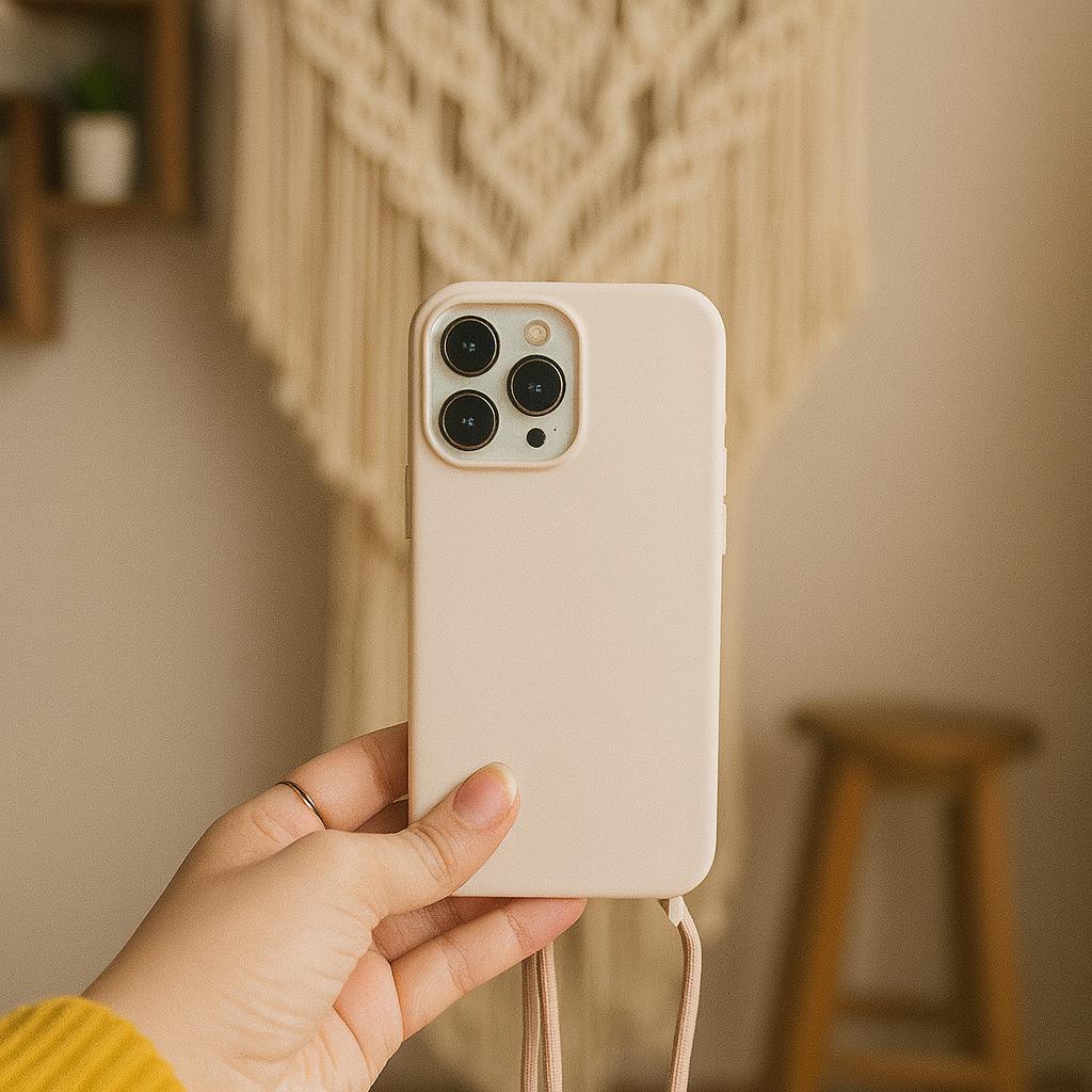 WhatsApp Image 2025-12-10 at 12.08.16 PM iPhone 17 Pro Crossbody Case with Adjustable Strap | جراب ايفون 17 برو بحزام تعليق كروس بودي قابل للتعديل – حماية سيليكون مرنة وعصرية - Image 1