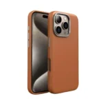 💎 iPhone 16 Pro Max Leather Case DOYERS with Metal Frame - الصورة 2