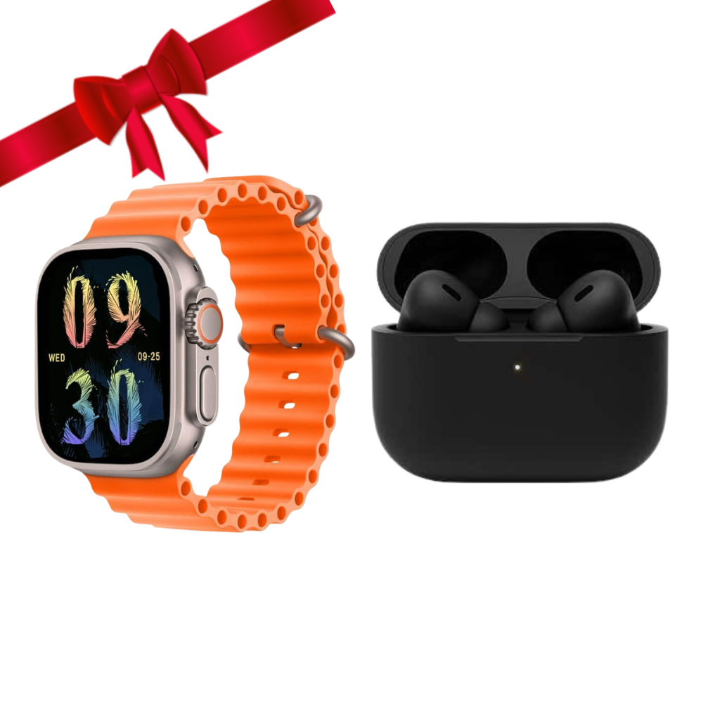 141 Smartwatch X9 Plus Ultra 2 + ايربودز برو 2 - الصورة 1