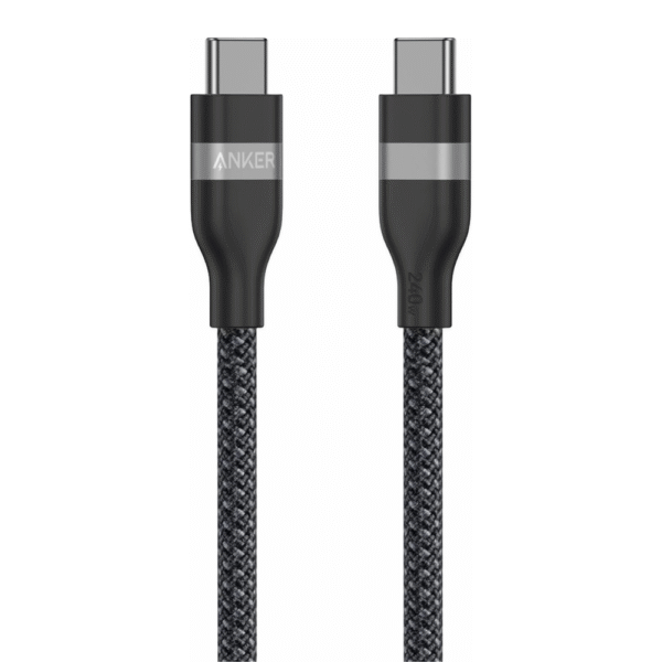 كابل أنكر USB-C إلى USB-C بطول 6 قدم (A82E2H12) – Anker USB-C to USB-C Cable 6FT A82E2H12