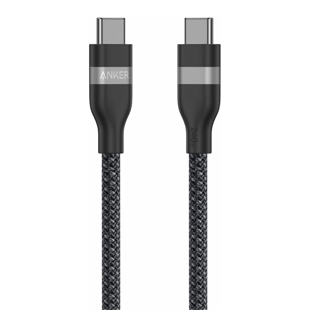 96 كابل أنكر USB-C إلى USB-C بطول 6 قدم (A82E2H12) – Anker USB-C to USB-C Cable 6FT A82E2H12 - الصورة 1