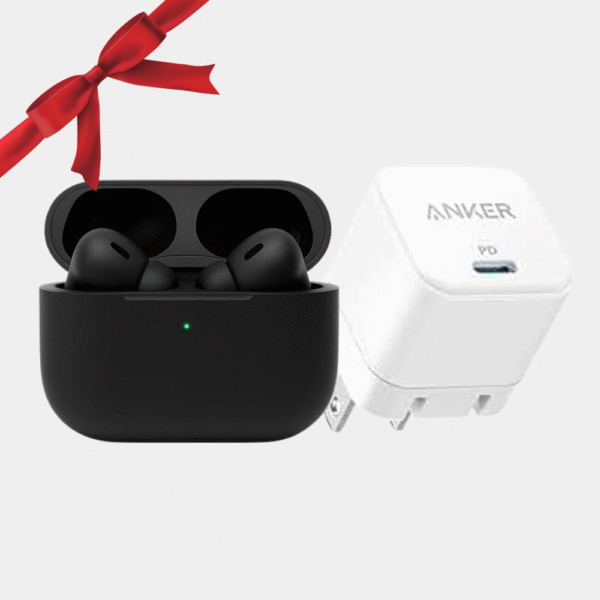 AirPods Pro 2 Black + Anker 20W Charger