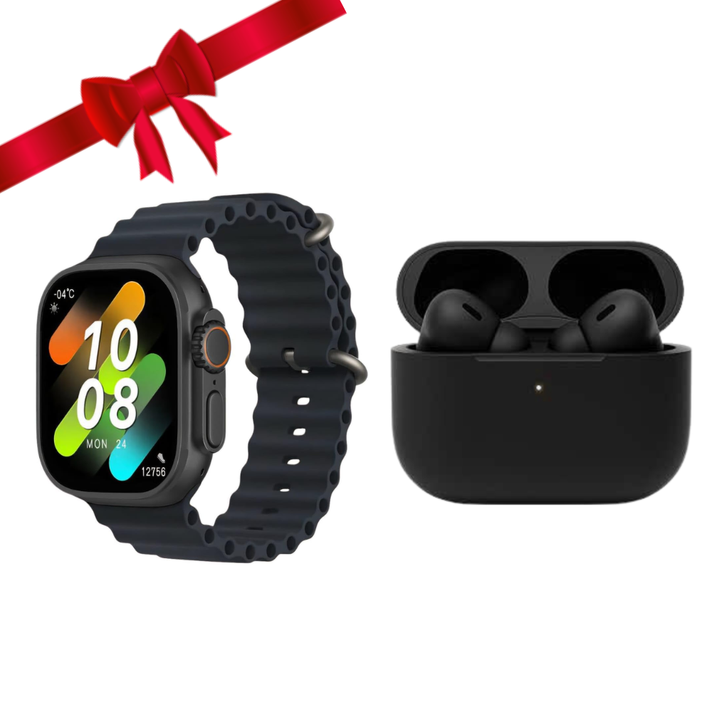 Untitled design - 2025-11-20T162752.413 Smartwatch X9 Ultra 2 + ايربودز برو 2 - الصورة 1