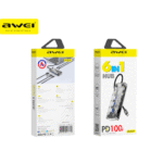 ⁦Awei HUB‑2 6‑in‑1 Type‑C Docking Station | قاعدة توصيل Awei HUB-2 6 في 1⁩ - الصورة ⁦4⁩