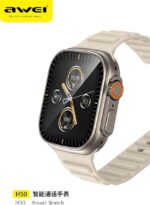 Awei H50 Ultra Smart Watch 49mm titanium metal case.